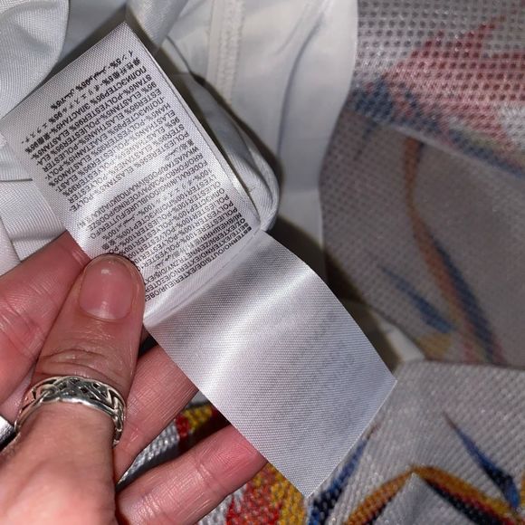 Silvian Heach Mesh Tropical Lined Beach Mini Skirt, Size Medium - Picture 7 of 13